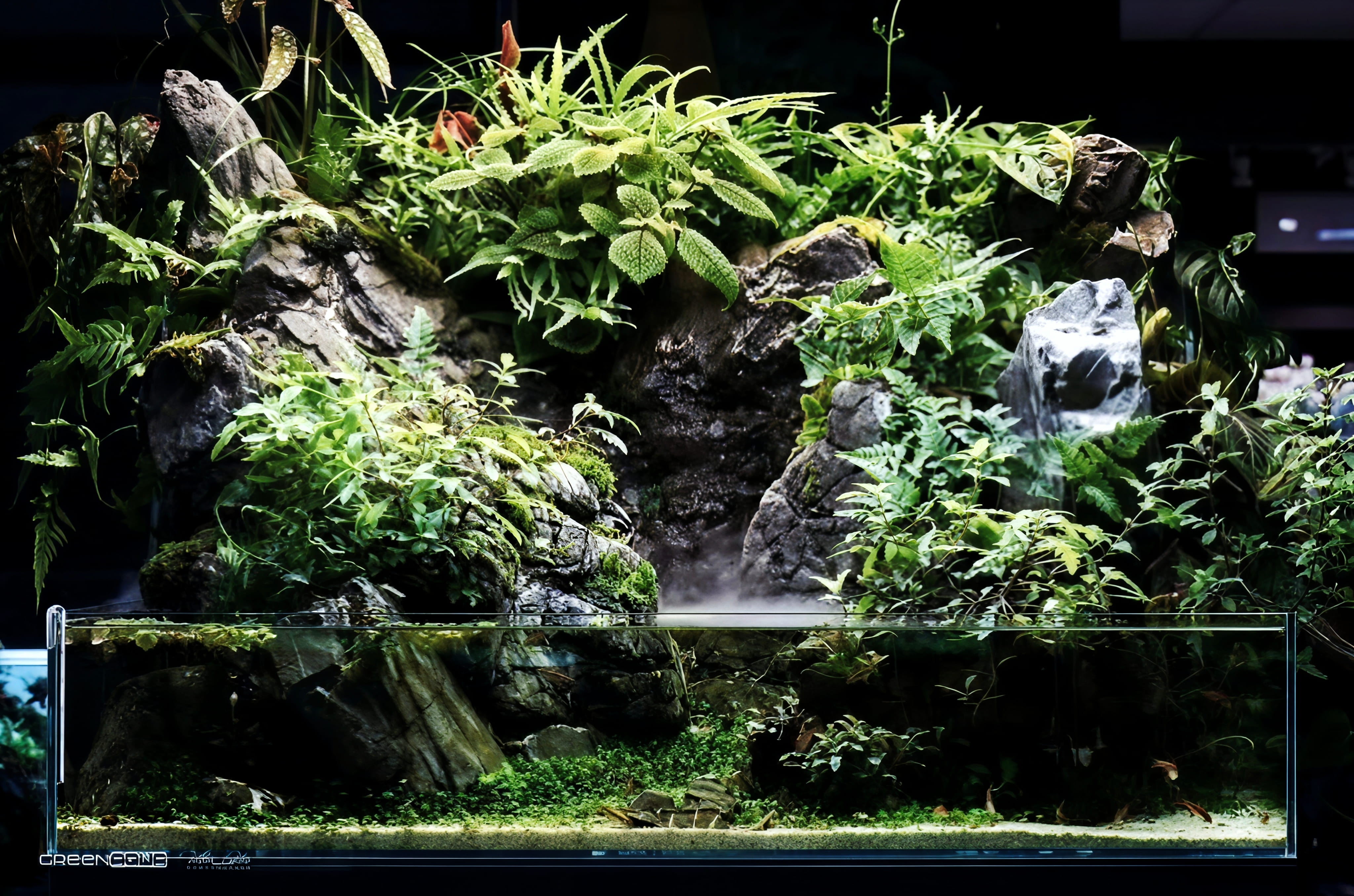 Paludarium ecosystem